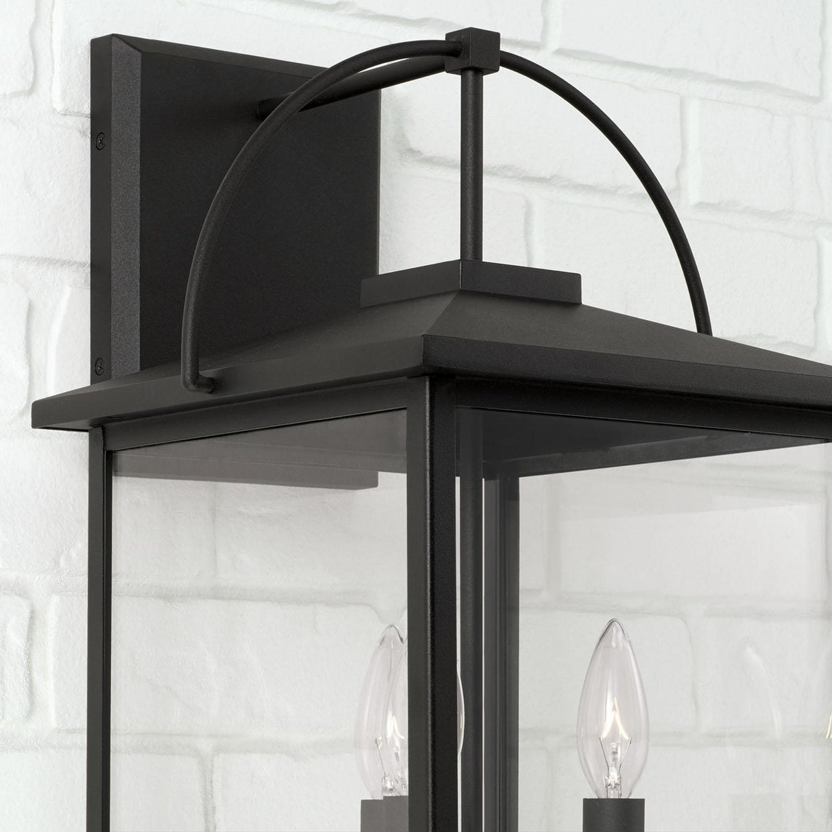 Capital Lighting 948031BK Bryson 3 Light Outdoor Wall Lantern Black