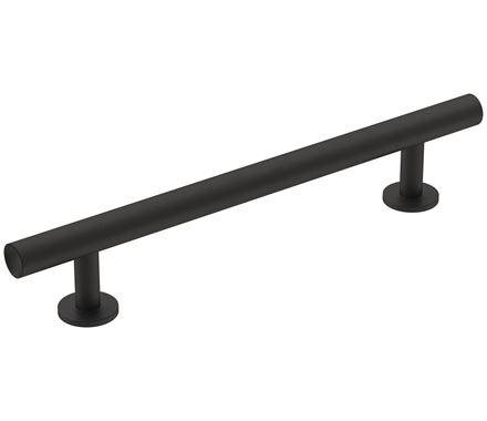 Amerock Cabinet Pull Matte Black 5-1/16 inch (128 mm) Center-to-Center Radius 1 Pack Drawer Pull Cabinet Handle Cabinet Hardware