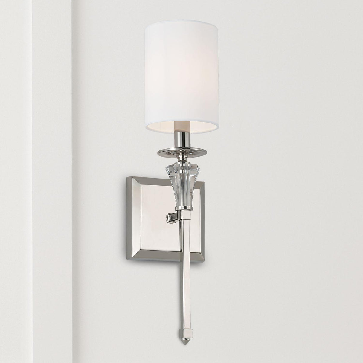 Capital Lighting 641811PN-700 Laurent 1 Light Sconce Polished Nickel
