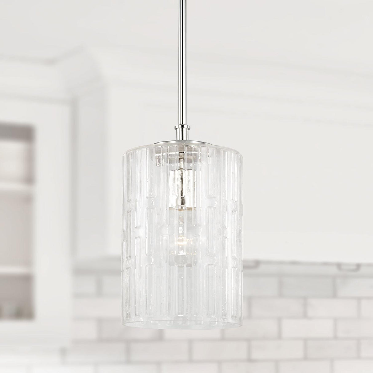 Capital Lighting 341311PN Emerson 1 Light Pendant Polished Nickel