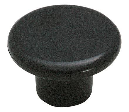 Amerock BP802PBK 1-1/4" Black Plastic Knob