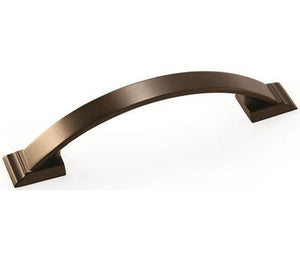 Amerock Cabinet Pull Caramel Bronze 3-3/4 inch (96 mm) Center to Center Candler 1 Pack Drawer Pull Drawer Handle Cabinet Hardware