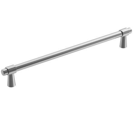 Amerock Cabinet Pull Polished Chrome 8-13/16 inch (224 mm) Center-to-Center Destine 1 Pack Drawer Pull Cabinet Handle Cabinet Hardware