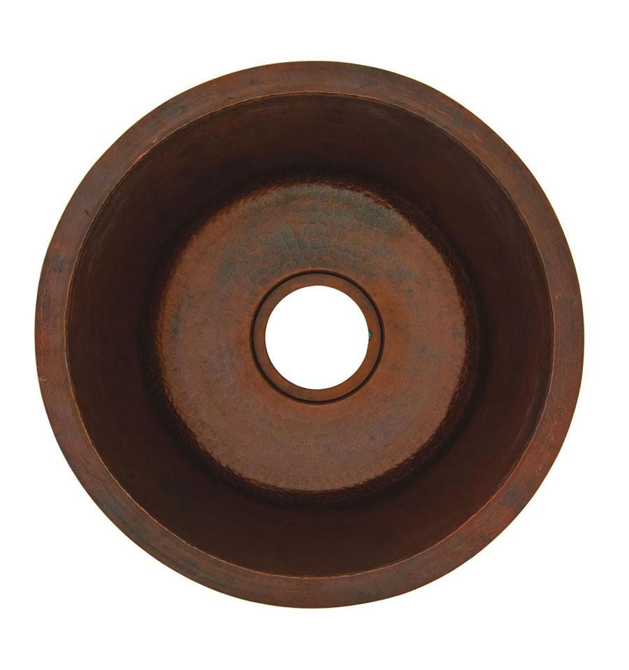 Thompson Traders Napoli Black Copper Bar/prep Sink De La Cruz II KPU-1708BC Aged Copper
(Hammered)