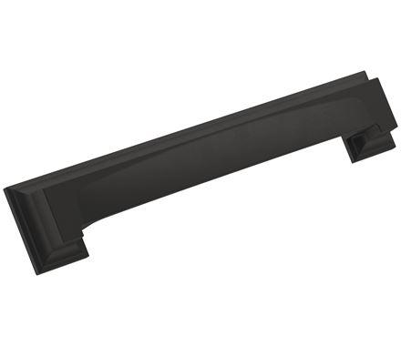 Amerock Cabinet Cup Pull Matte Black 5-1/16 inch & 6-5/16 inch (128 mm & 160 mm) Center-to-Center Appoint 1 Pack Drawer Pull Cabinet Handle Cabinet Hardware