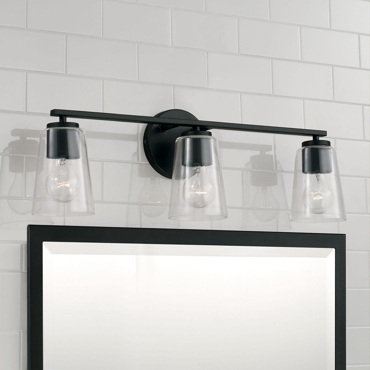 Capital Lighting 148631MB-537 Portman 3 Light Vanity Matte Black
