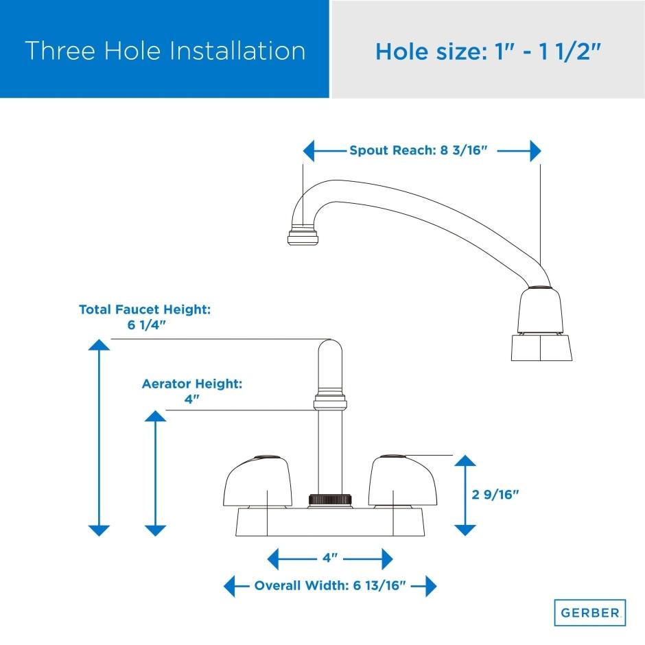 Gerber G0049234 Rough Brass Classics Laundry Faucet With 8" Spout Hose CONNE...