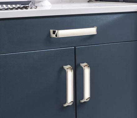 Amerock Cabinet Pull Polished Nickel 7-9/16 inch (192 mm) Center to Center Concentric 1 Pack Drawer Pull Drawer Handle Cabinet Hardware