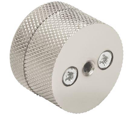 Amerock Cabinet Knob Polished Nickel 1-1/4 inch (32 mm) Diameter Transcendent 1 Pack Drawer Knob Cabinet Hardware