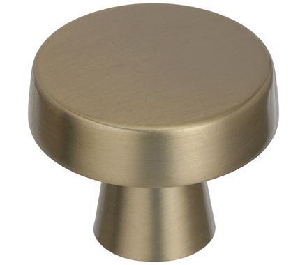 Amerock Cabinet Knob Golden Champagne 1-5/8 inch (41 mm) Diameter Blackrock 1 Pack Drawer Knob Cabinet Hardware