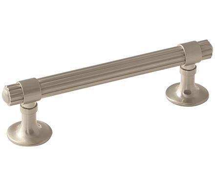 Amerock Cabinet Pull Satin Nickel 3-3/4 inch (96 mm) Center to Center Sea Grass 1 Pack Drawer Pull Drawer Handle Cabinet Hardware