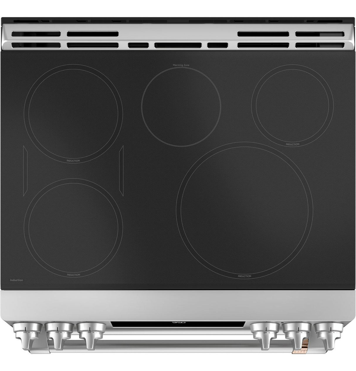 Café 30" Slide-in Front Control Induction and Convection DOUB... CHS950P2MS1