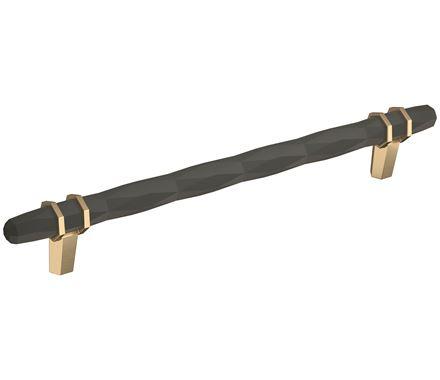 Amerock Cabinet Pull Black Bronze/Golden Champagne 8 inch (203 mm) Center-to-Center London 1 Pack Drawer Pull Drawer Handle Cabinet Hardware