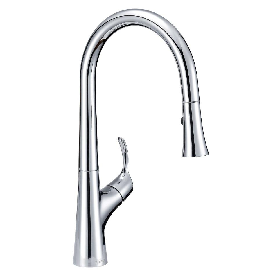 Gerber D454422 Chrome Antioch Single Handle Pull-down Kitchen Faucet