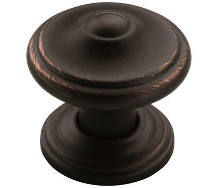 Amerock Cabinet Knob Oil Rubbed Bronze 1-1/4 inch (32 mm) Diameter Revitalize 1 Pack Drawer Knob Cabinet Hardware