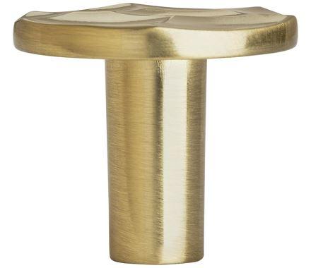 Amerock Cabinet Knob Golden Champagne 1-3/16 inch (30 mm) Diameter Kamari 1 Pack Drawer Knob Cabinet Hardware