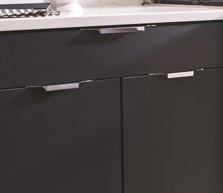 Amerock Cabinet Edge Pull Polished Chrome 4-9/16 inch (116 mm) Center to Center Extent 1 Pack Drawer Pull Drawer Handle Cabinet Hardware