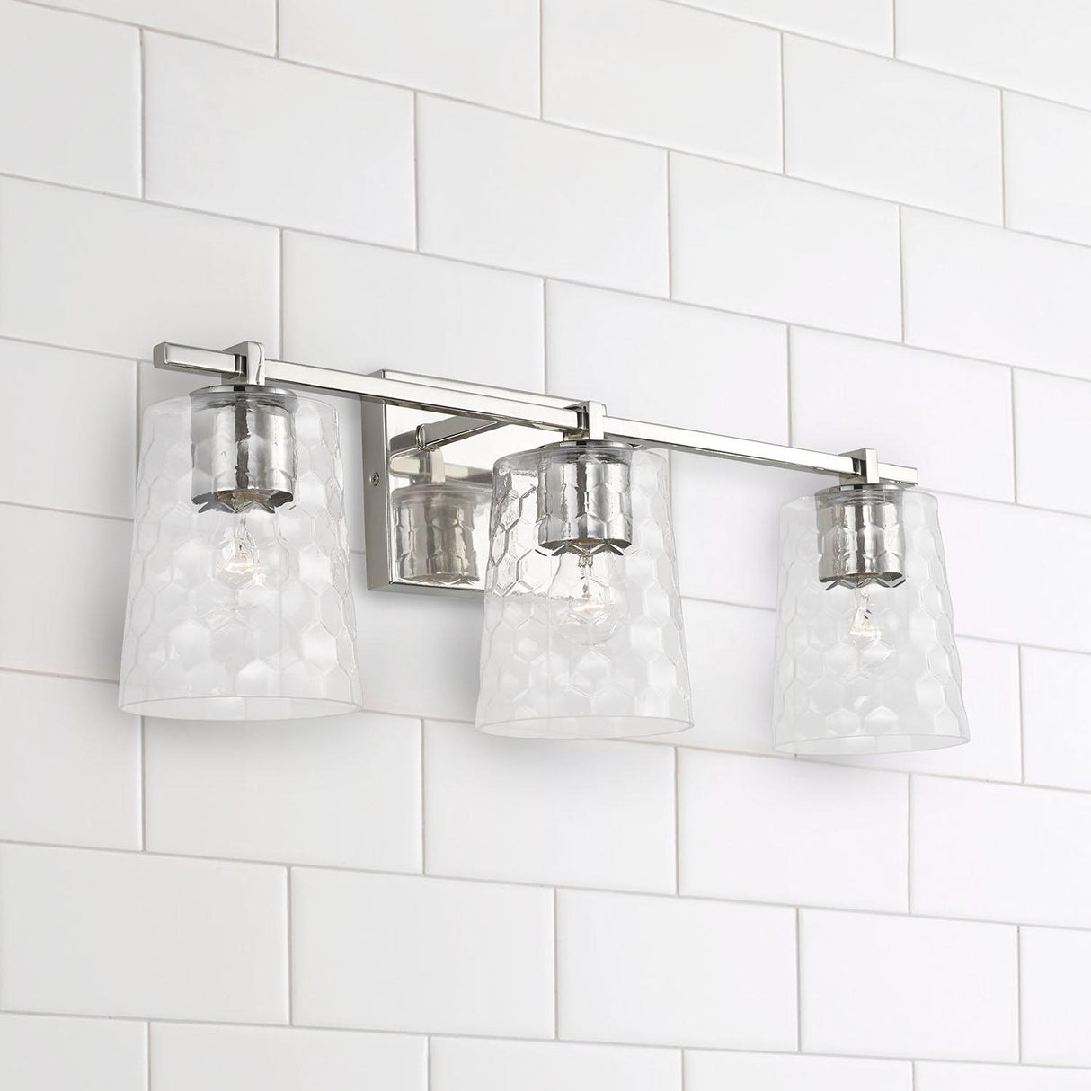 Capital Lighting 143531PN-517 Burke 3 Light Vanity Polished Nickel