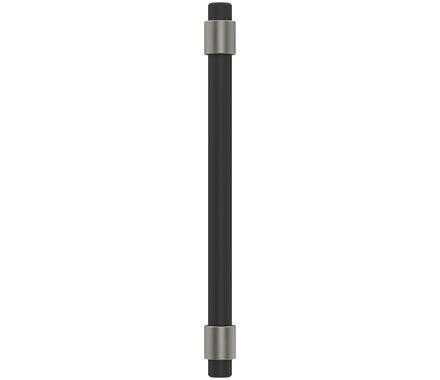 Amerock Cabinet Pull Matte Black/Satin Nickel 5-1/16 inch (128 mm) Center-to-Center Mergence 1 Pack Drawer Pull Cabinet Handle Cabinet Hardware