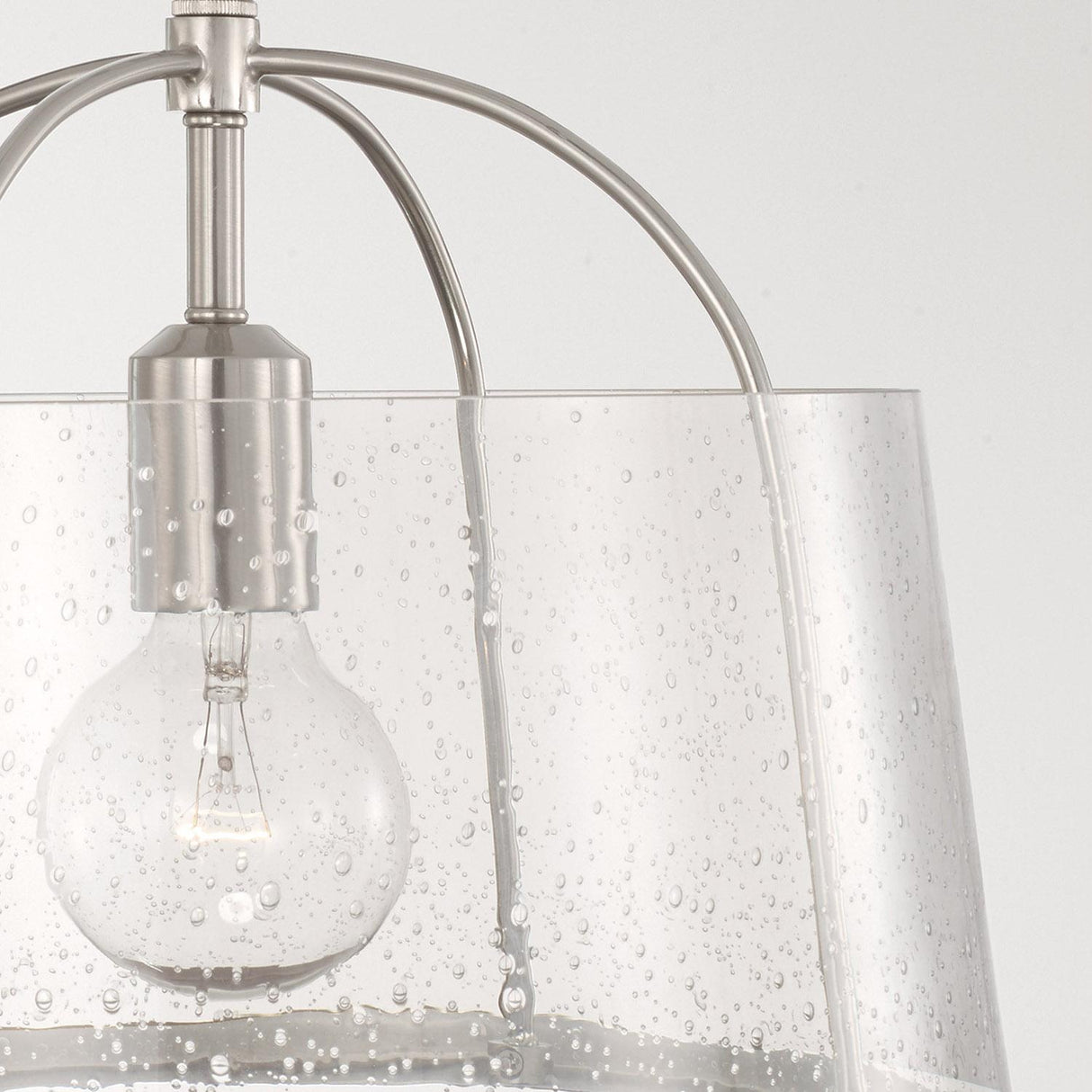 Capital Lighting 247011BN Madison 1 Light Semi-Flush Brushed Nickel