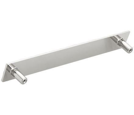 Amerock Cabinet Pull Polished Nickel 7-9/16 inch (192 mm) Center to Center Kamari 1 Pack Drawer Pull Drawer Handle Cabinet Hardware