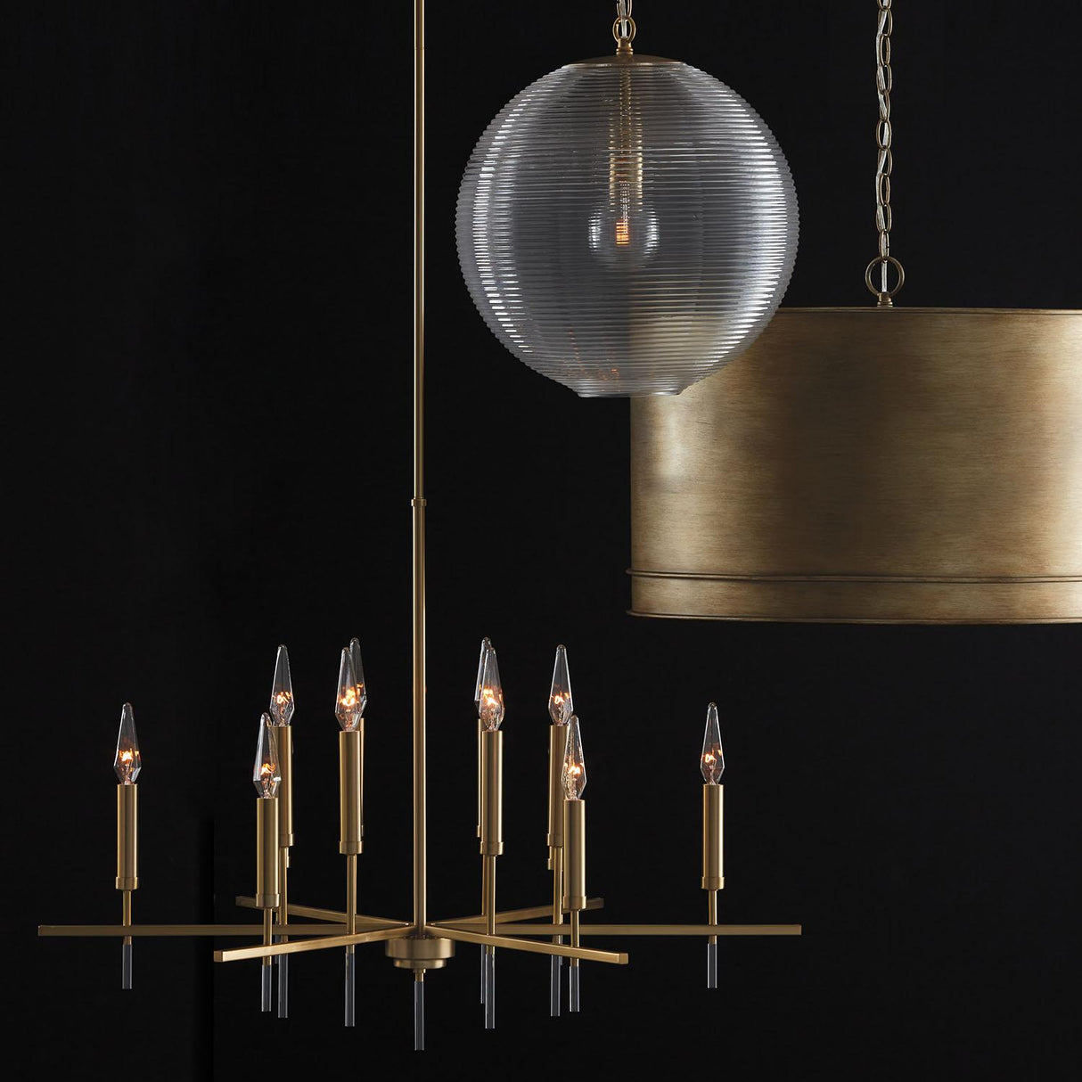 Capital Lighting 349911MA Dolan 1 Light Pendant Matte Brass