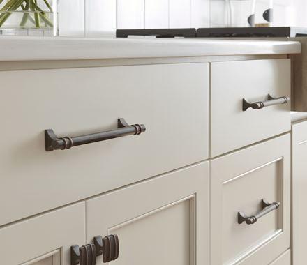 Amerock Cabinet Pull Oil Rubbed Bronze 5-1/16 inch (128 mm) Center to Center Davenport 1 Pack Drawer Pull Drawer Handle Cabinet Hardware