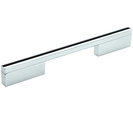 Amerock Cabinet Pull Polished Chrome 6-5/16 inch (160 mm) Center to Center Separa 1 Pack Drawer Pull Drawer Handle Cabinet Hardware
