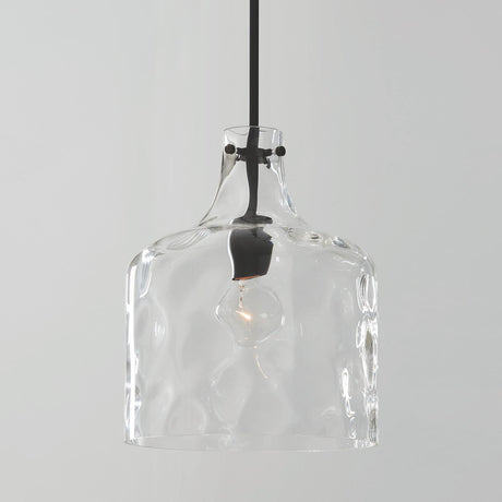 Capital Lighting 325717MB Crawford 1 Light Pendant Matte Black