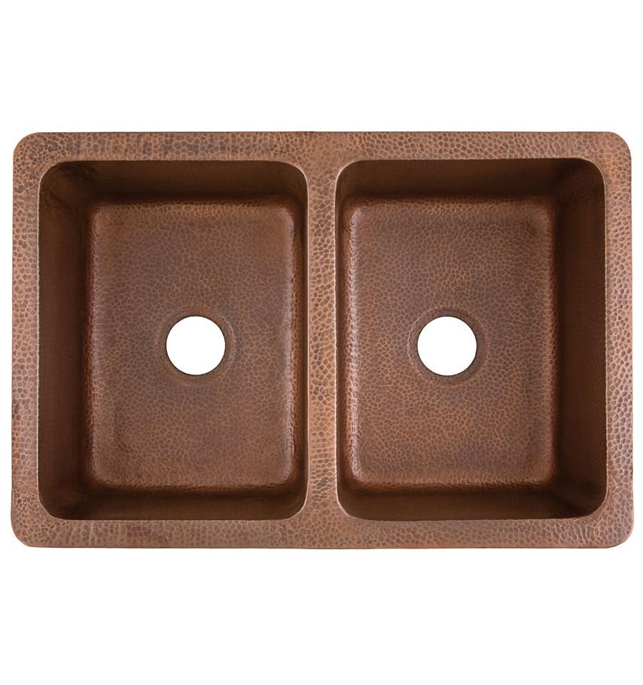 Thompson Traders Corniglia Antique Copper Kitchen Sink Quiroga KDA-3322AH Antique Copper
(Hammered)