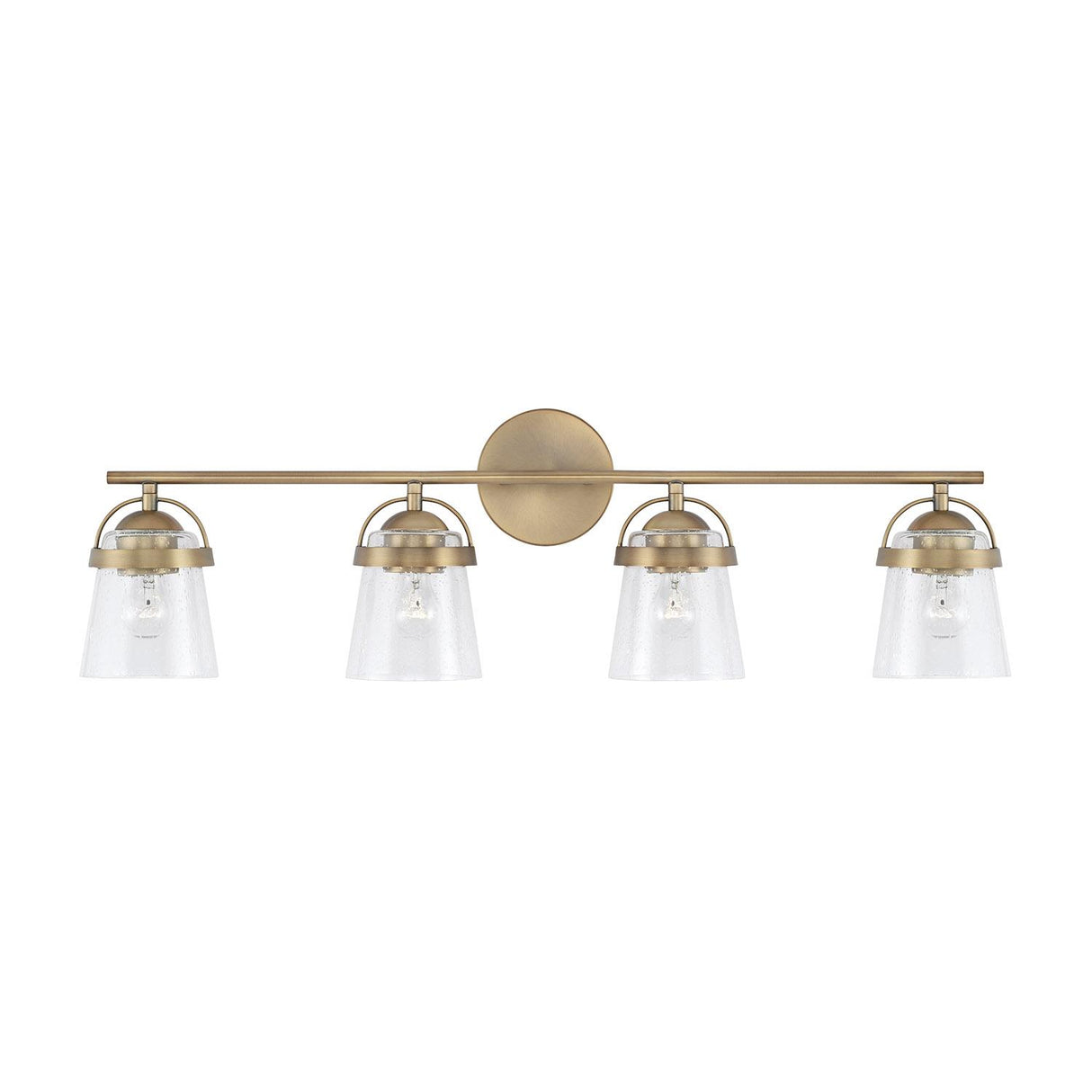 Capital Lighting 147041AD-534 Madison 4 Light Vanity Aged Brass