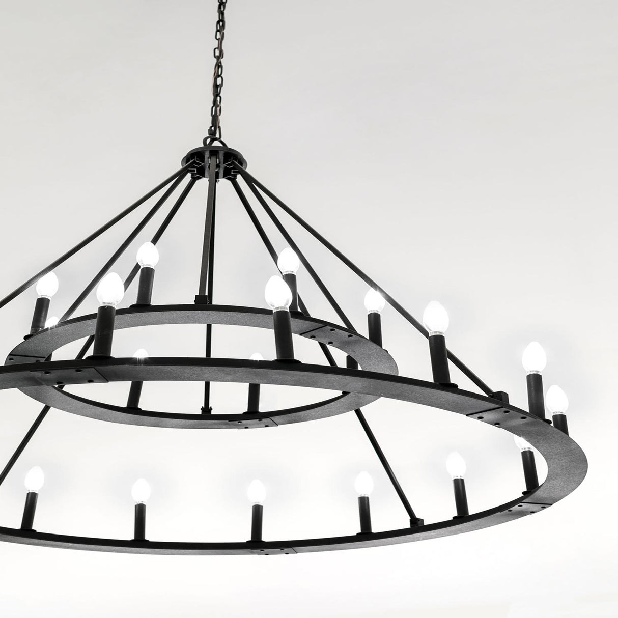 Capital Lighting 4910BI Pearson 24 Light Chandelier Black Iron
