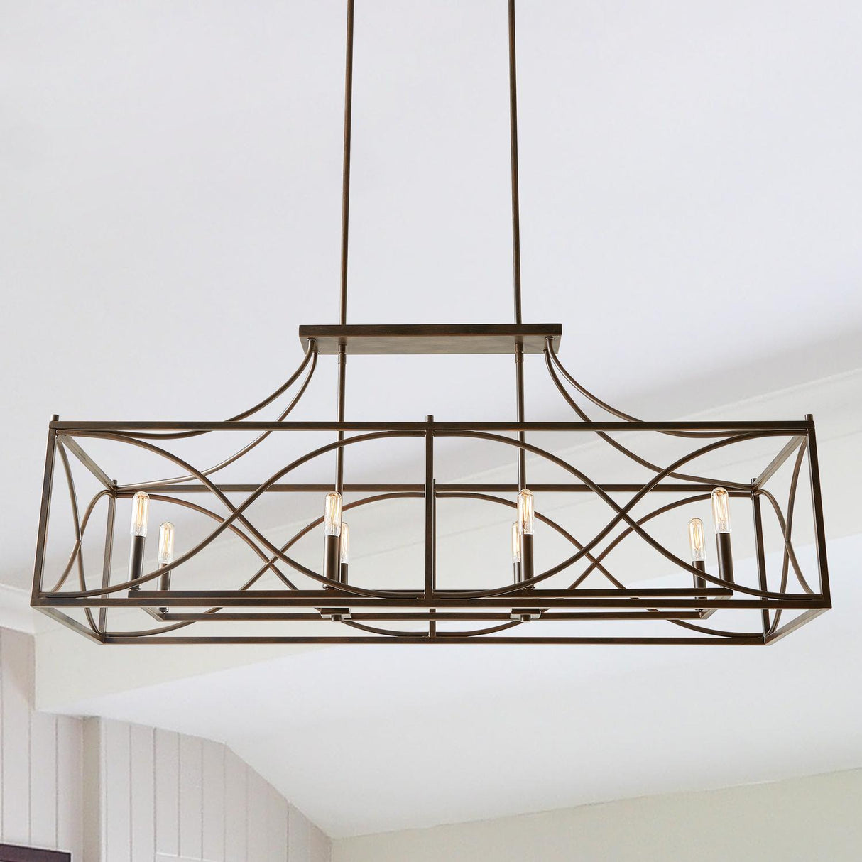 Capital Lighting 829181NG Tybee 8 Light Island Nordic Grey