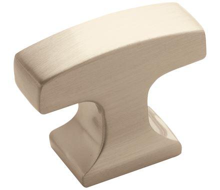 Amerock Cabinet Knob Satin Nickel 1-5/16 inch (33 mm) Length Westerly 1 Pack Drawer Knob Cabinet Hardware