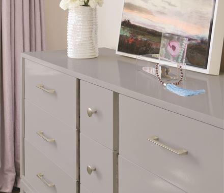 Amerock Cabinet Pull Polished Nickel 5-1/16 inch (128 mm) Center-to-Center Riva 1 Pack Drawer Pull Drawer Handle Cabinet Hardware