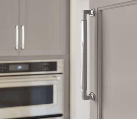 Amerock Cabinet Pull Polished Chrome 8-13/16 inch (224 mm) Center-to-Center Stature 1 Pack Drawer Pull Cabinet Handle Cabinet Hardware