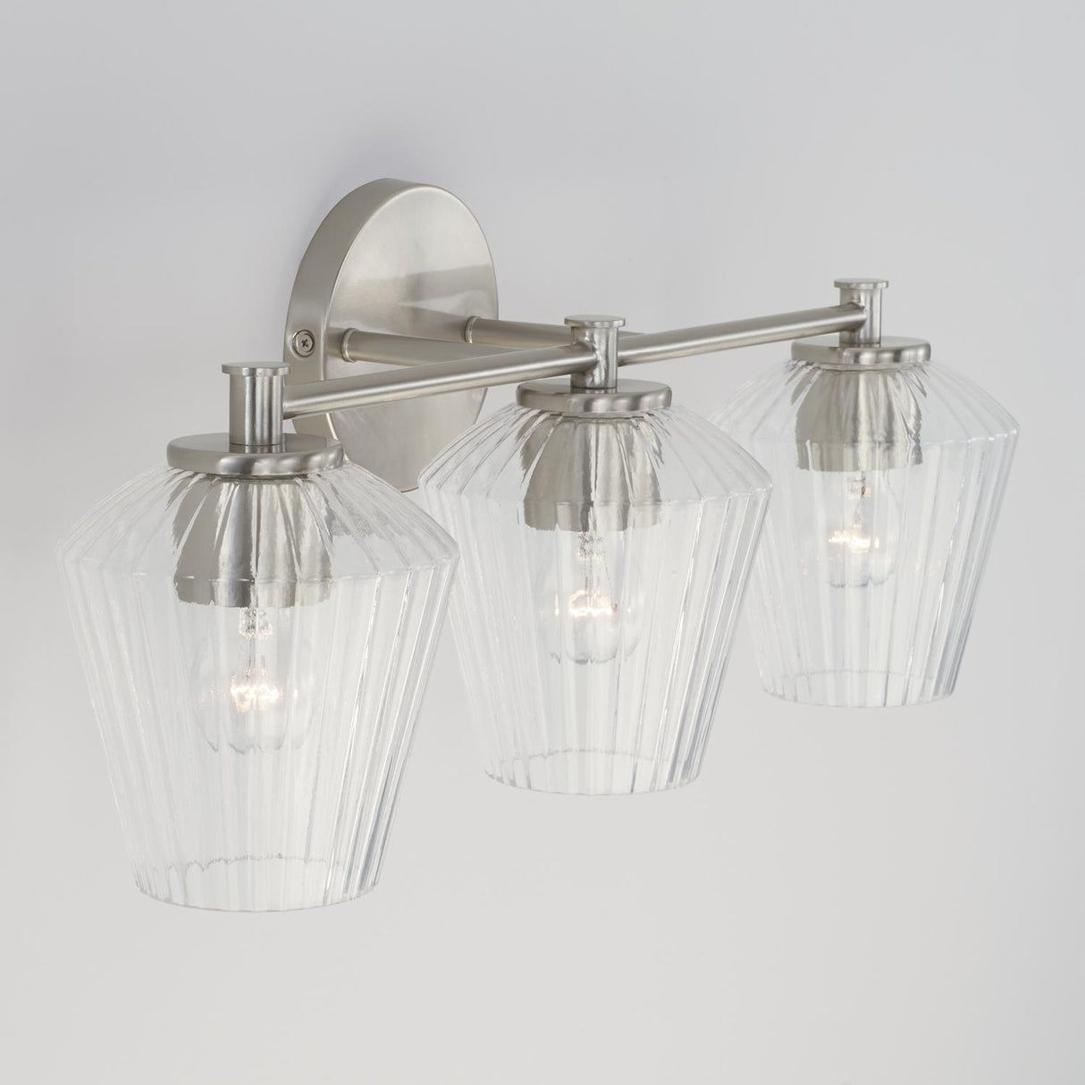 Capital Lighting 141431BN-507 Beau 3 Light Vanity Brushed Nickel