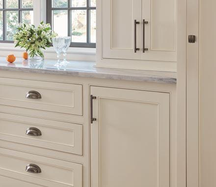 Amerock Cabinet Cup Pull Satin Nickel 3 inch. (76 mm) & 4 inch. (102 mm) Center to Center Ashby 1 Pack Drawer Pull Drawer Handle Cabinet Hardware