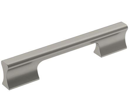 Amerock Cabinet Pull Satin Nickel 5-1/16 inch (128 mm) Center-to-Center Status 1 Pack Drawer Pull Cabinet Handle Cabinet Hardware