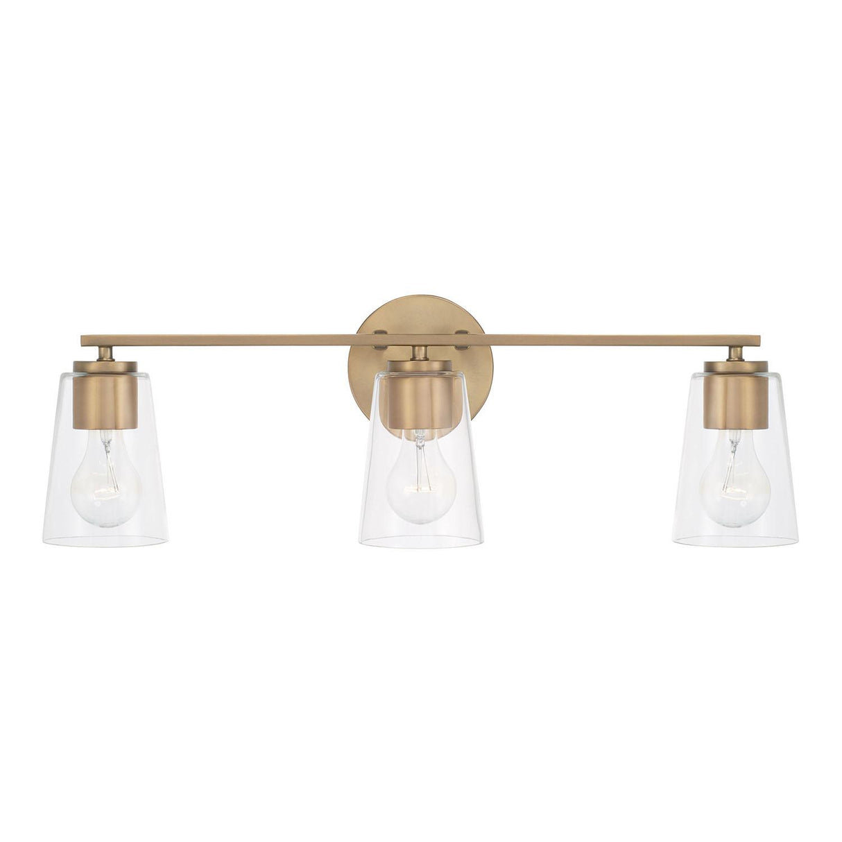 Capital Lighting 148631AD-537 Portman 3 Light Vanity Aged Brass