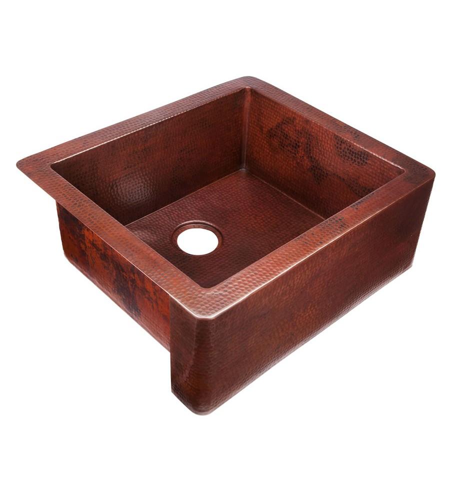 Thompson Traders Petit Toscana Black Copper Kitchen Sink Cardenas KSA-2522BC Aged Copper
(Hammered)