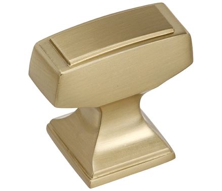 Amerock Cabinet Knob Golden Champagne 1-1/4 inch (32 mm) Length Mulholland 1 Pack Drawer Knob Cabinet Hardware
