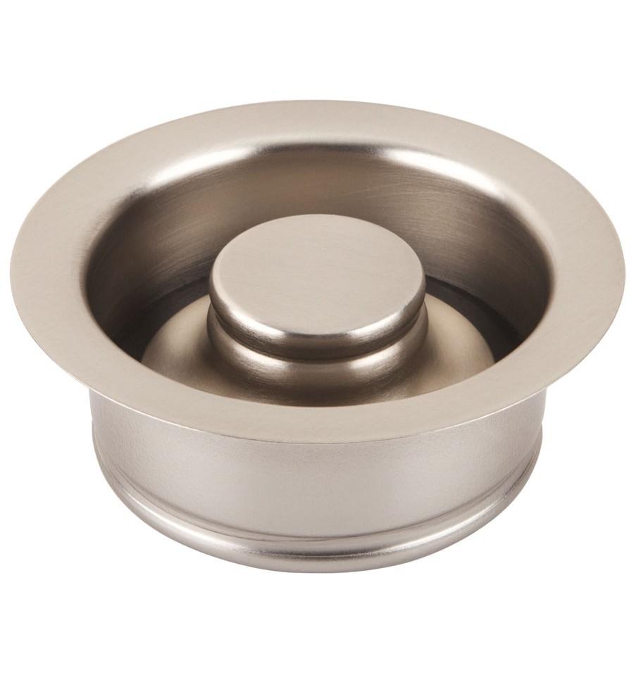Thompson Traders Kitchen Drain Brushed Nickel Finish Disposal Flange & Stopper TDD35-BRN Nickel