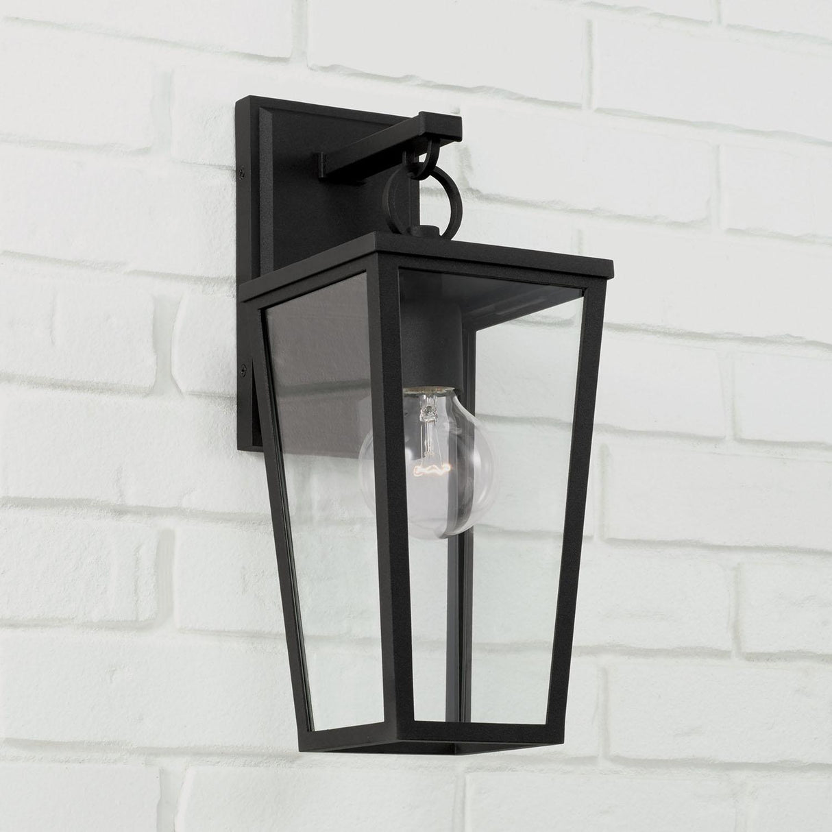 Capital Lighting 948111BK Elliott 1 Light Outdoor Wall Lantern Black