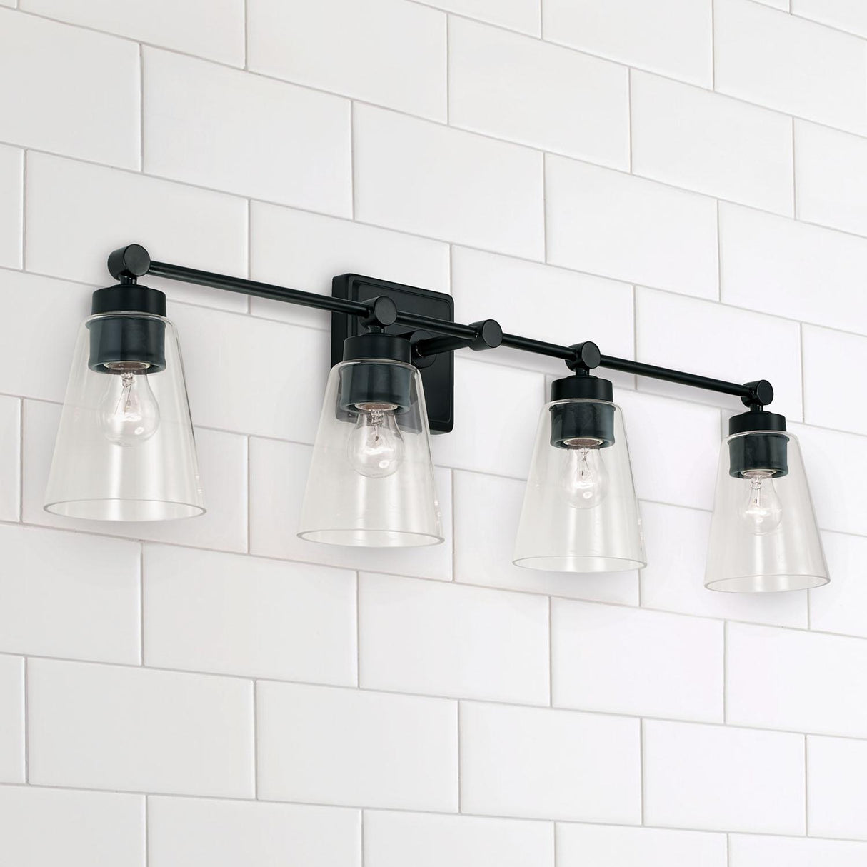 Capital Lighting 121841MB-432 Rory 4 Light Vanity Matte Black