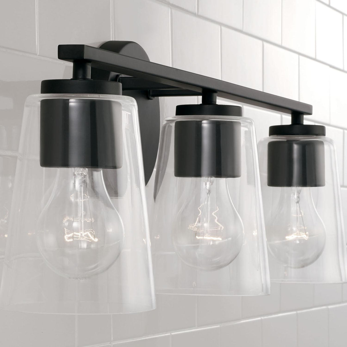 Capital Lighting 148631MB-537 Portman 3 Light Vanity Matte Black
