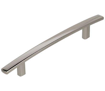 Amerock Cabinet Pull Polished Nickel 5-1/16 inch (128 mm) Center to Center Cyprus 1 Pack Drawer Pull Drawer Handle Cabinet Hardware