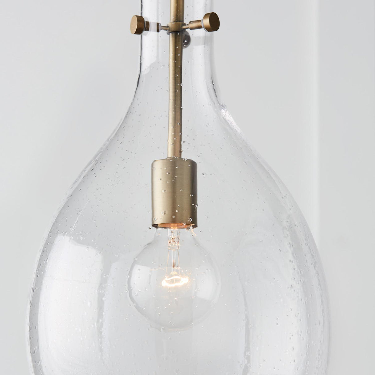 Capital Lighting 349011AD Brentwood 1 Light Pendant Aged Brass