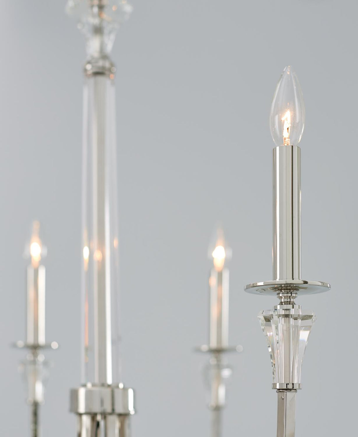 Capital Lighting 441861PN Laurent 6 Light Chandelier Polished Nickel