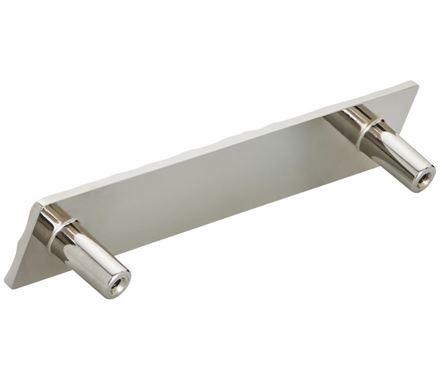 Amerock Cabinet Pull Polished Nickel 5-1/16 inch (128 mm) Center to Center Kamari 1 Pack Drawer Pull Drawer Handle Cabinet Hardware